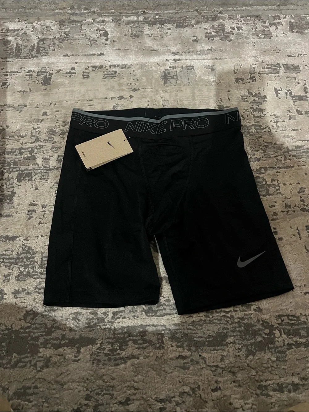 NWT Nike Black Pro Training Compression Bike Shorts Size Medium